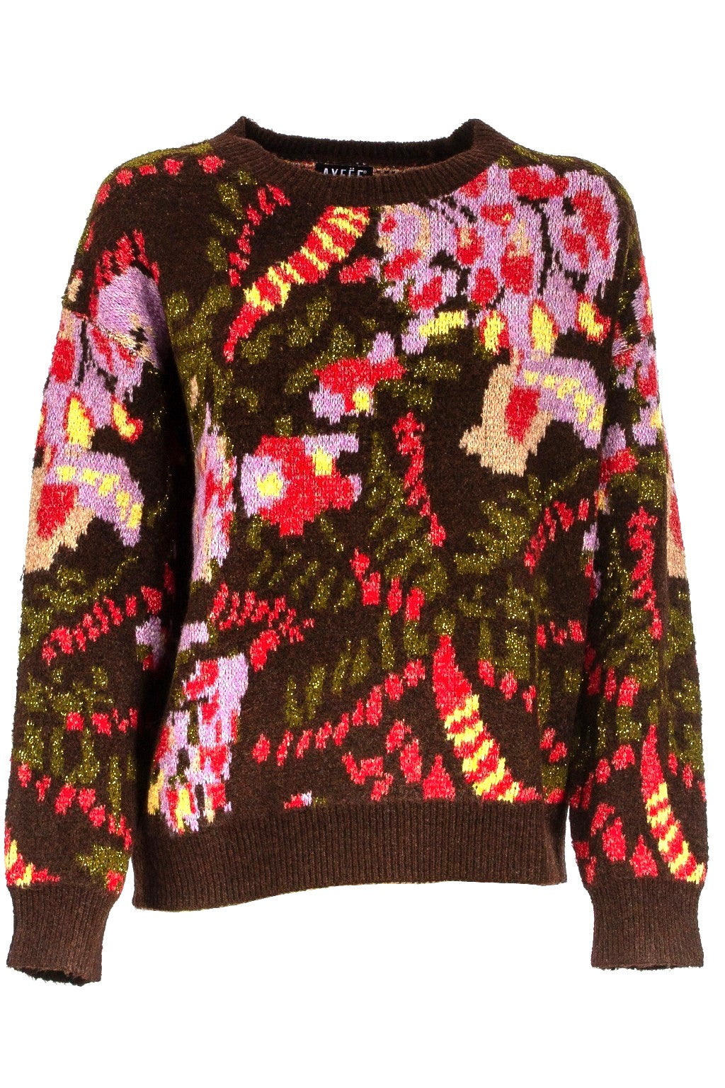 Maglione Girocollo Jacquard Multicolore AYFEE - CAM2670412