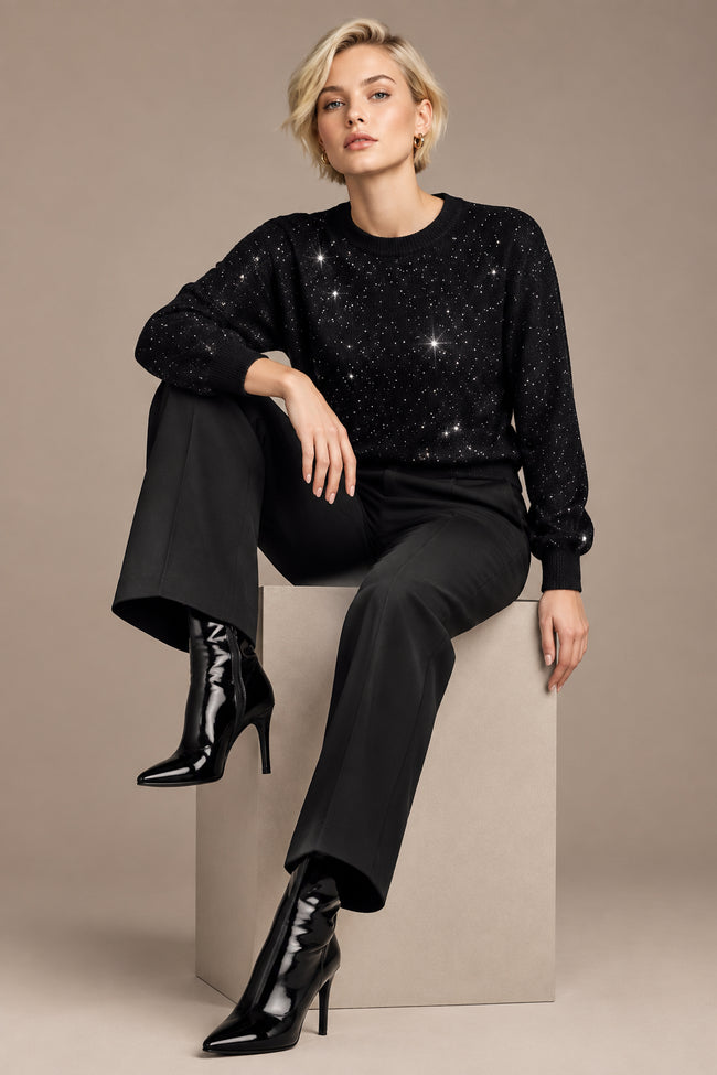 Maglione Girocollo con Strass AYFEE - CAM2633569