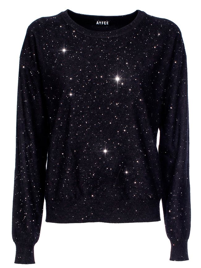 Maglione Girocollo con Strass AYFEE - CAM2633569