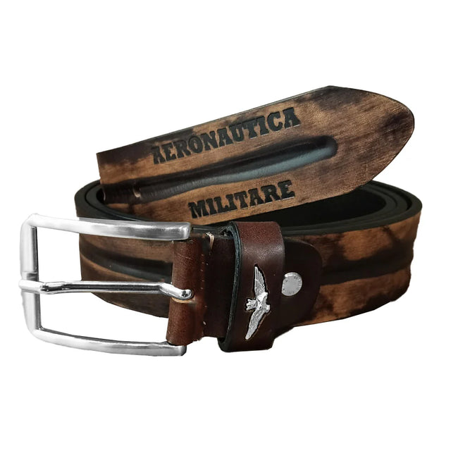 Cintura in pelle spazzolata AERONAUTICA MILITARE - AM421