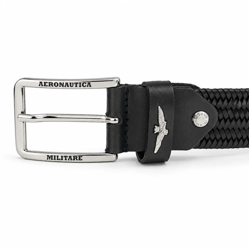 Cintura in pelle elasticizzata AERONAUTICA MILITARE - AM416