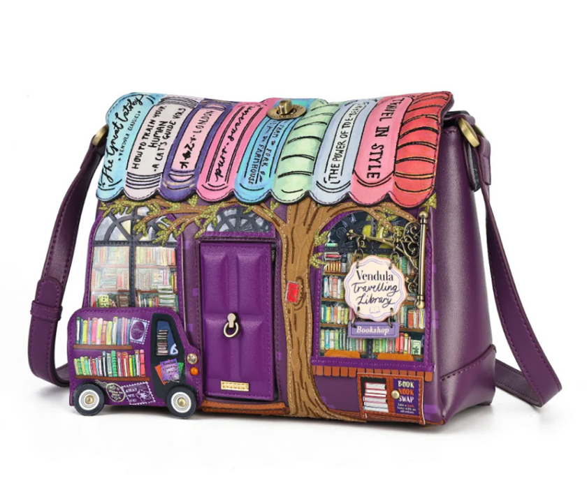 Borsa a Tracolla VENDULA LONDON TRAVELLING LIBRARY BOOKSHOP - K15513651