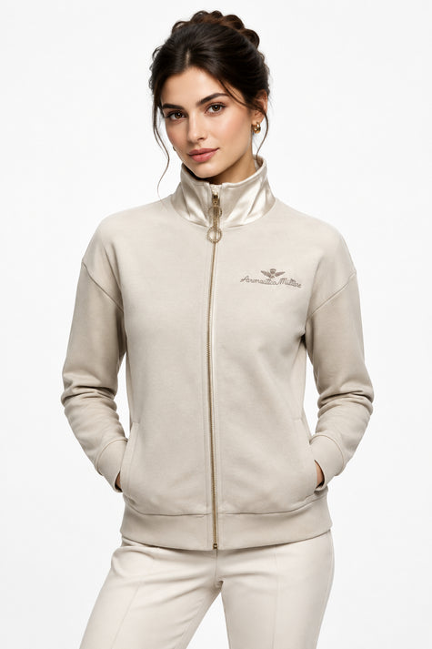 Felpa Donna Maniche Lunghe Full Zip AERONAUTICA MILITARE - 262FE2126DF00662