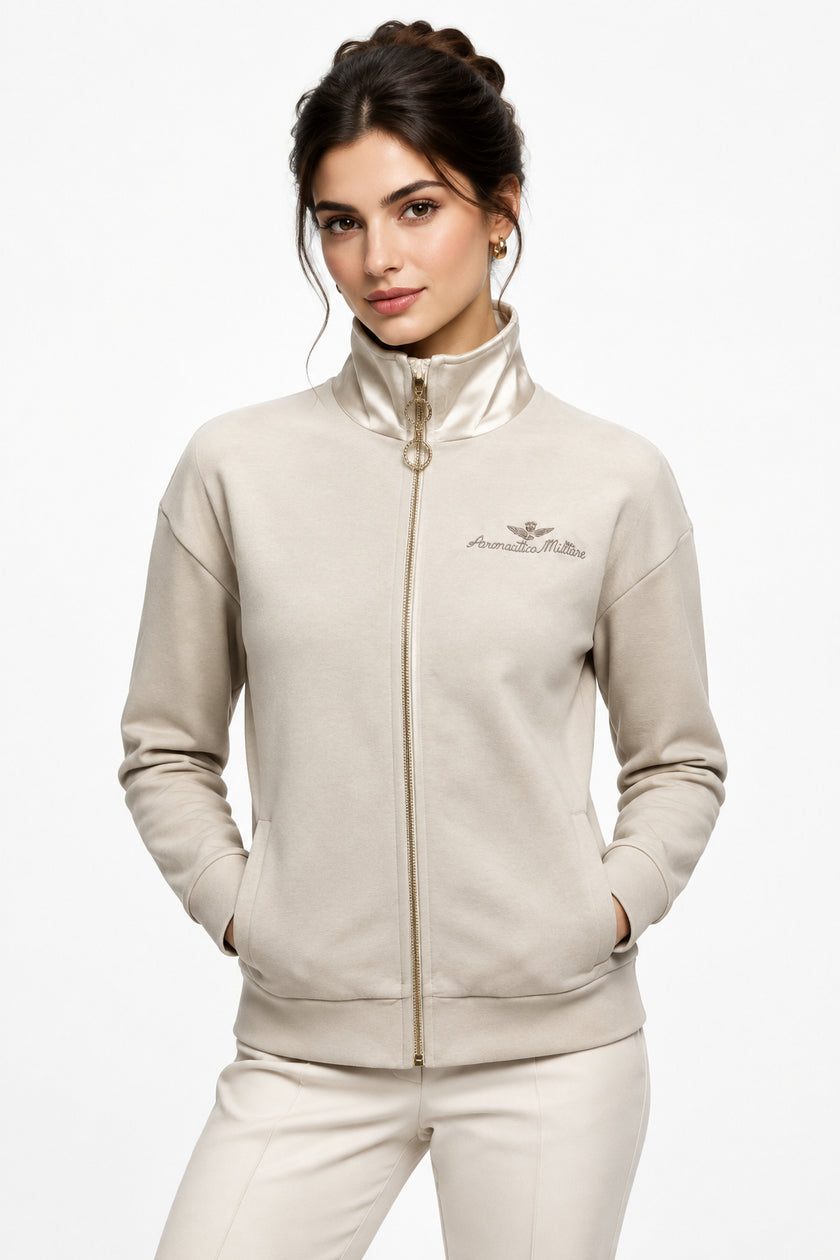 Felpa Donna Maniche Lunghe Full Zip AERONAUTICA MILITARE - 262FE2126DF00662