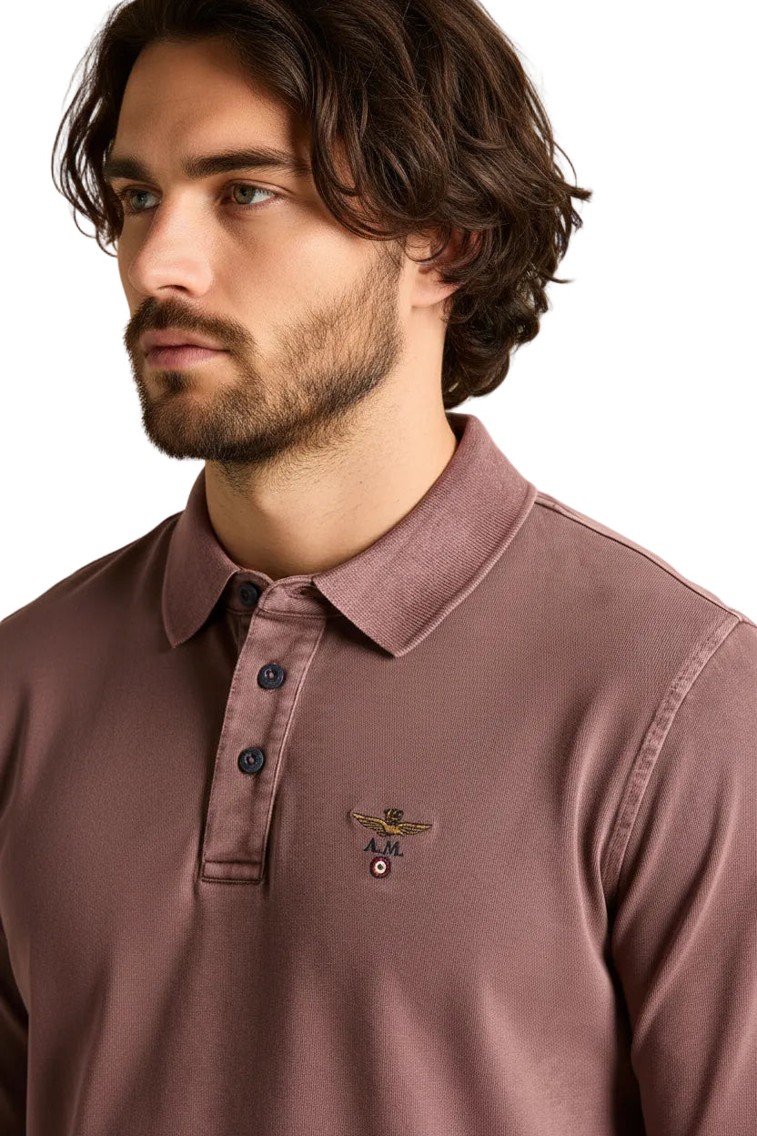 Polo Manica Lunga Vintage AERONAUTICA MILITARE - 262PO1944UJ00756