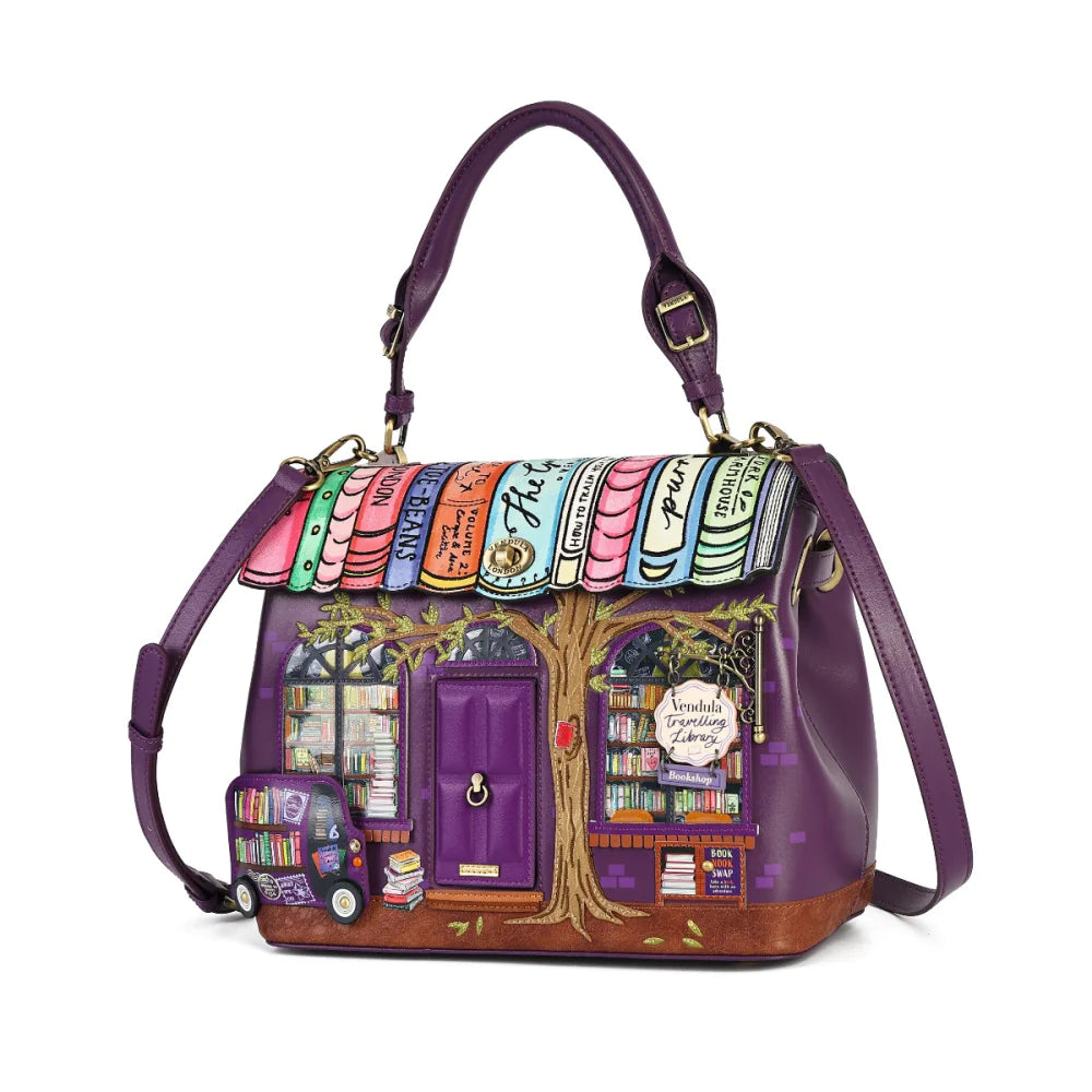 Borsa a Mano VENDULA LONDON TRAVELLING LIBRARY BOOKSHOP - K10863651
