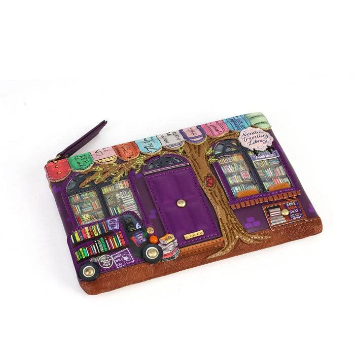 Portamonete con Zip VENDULA LONDON TRAVELLING LIBRARY BOOKSHOP - F37493651